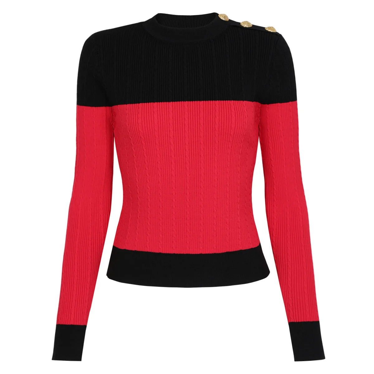 Spring and Autumn New High-end Fashion Long Sleeve Slim Knitted Base Pullover Tops Commuting Versatile O-Neck Women's Sweater