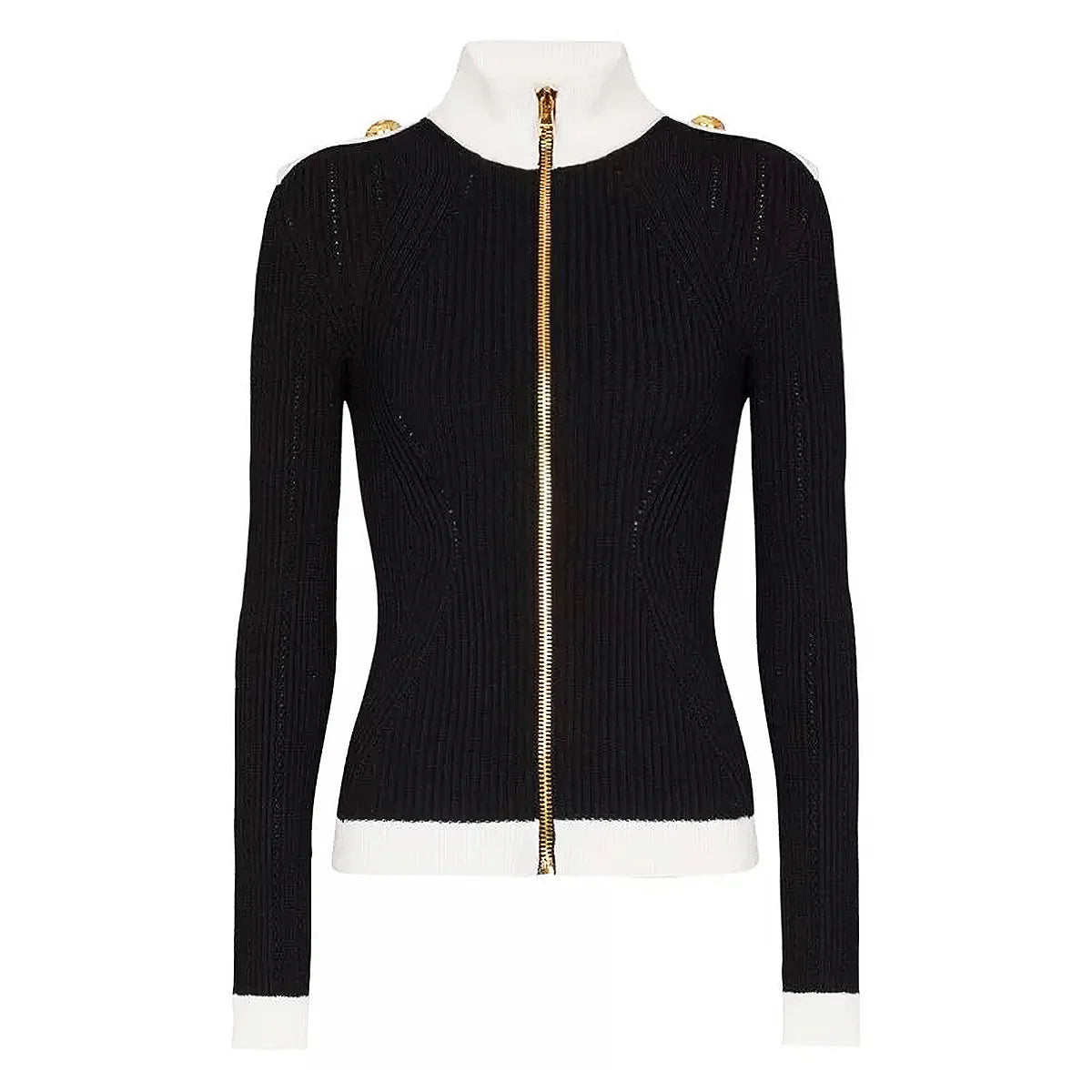 Women's Warm Buttons Cardigan Wool Knitted Sweater Casual Loose Half High Collar Solid Long Sleeve Clothing Tops